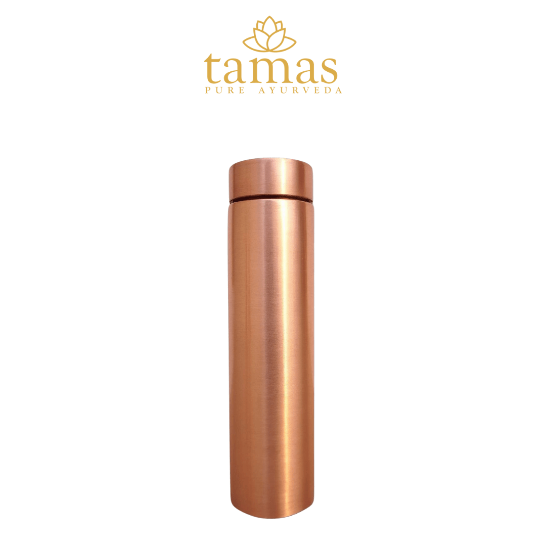 Tamas Jelly Plain Copper Water Bottle | 1000ml for Daily Hydration